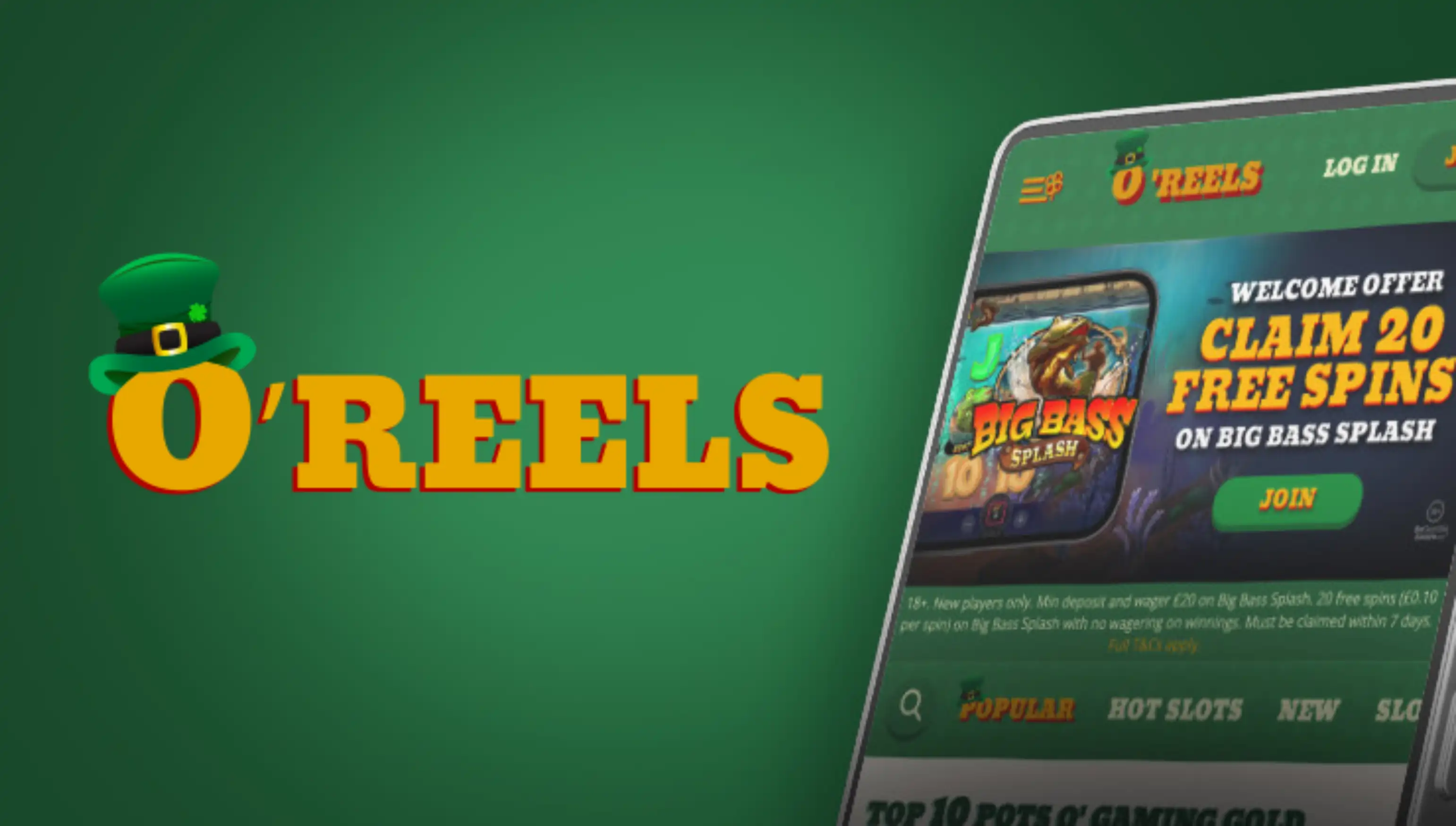 O'Reels Casino App Screenshot